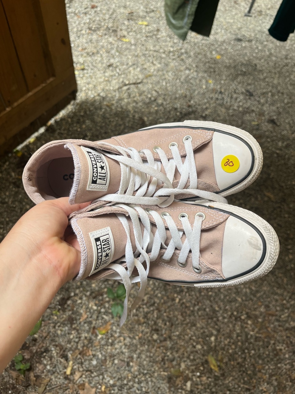 Khaki / Taupe Converse High Tops